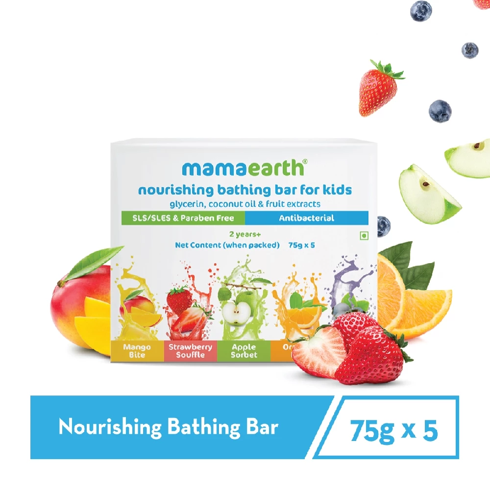 Nourishing Bathing Bar Soap For Kids, 75 g (Pack of 5)-2.webp